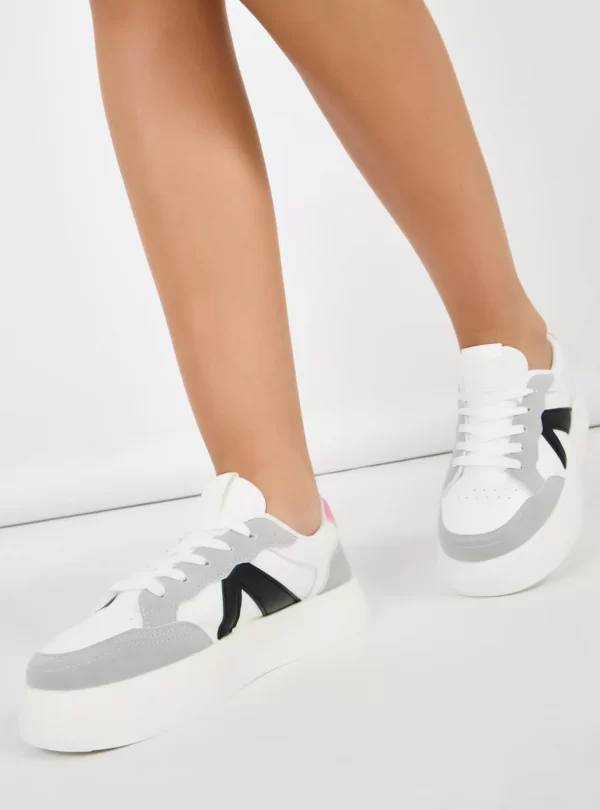 Styli Color Block Platform Sole Sneakers